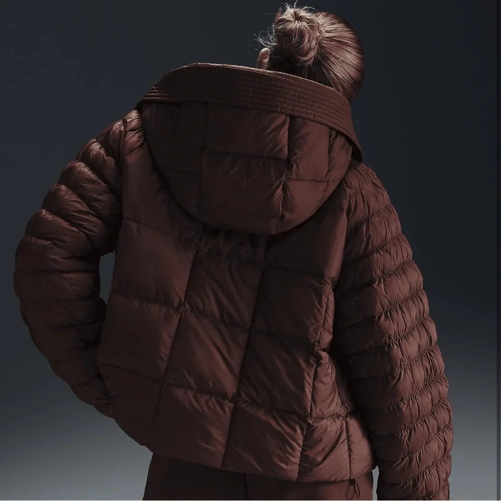 Nike Women's Brown Puffer Jacket BNWT - Picture 3 of 13